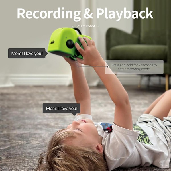 Robotleker for Barn, Jenter & Gutter, Roboterleker fra 3 År, Stemmestyrt & Berøringsfølsom, Danser & Synger & , Opptaker & Snakker Som Deg