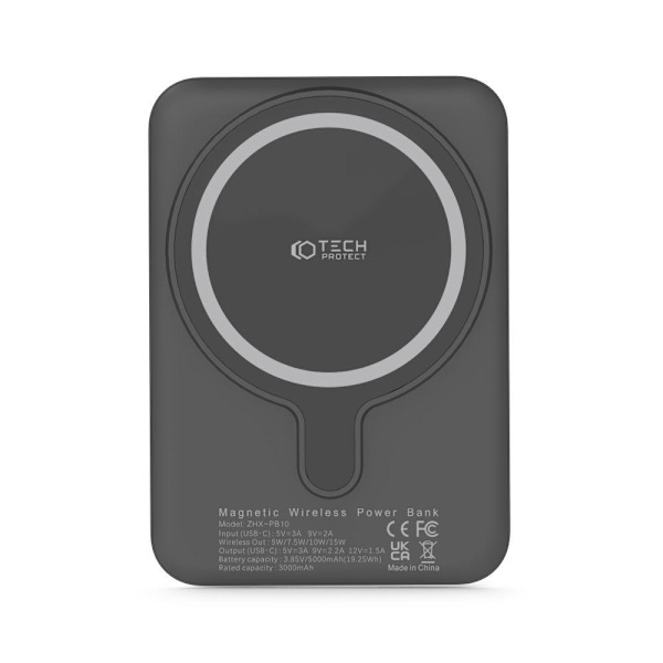 Tech-Protect 5000 mAh MagSafe Powerbank LifeMag Musta