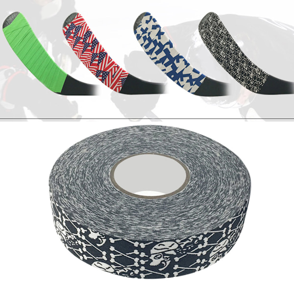 2,5 cm x 25 m Hockeybeskyttende Tape Sports Badminton Stangputer Hockeykøllebånd Menneskeskjelett