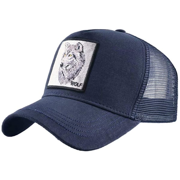 Unisex Animal Mesh Trucker Hat Snapback Broderet Patch Baseball Caps, LT-BU