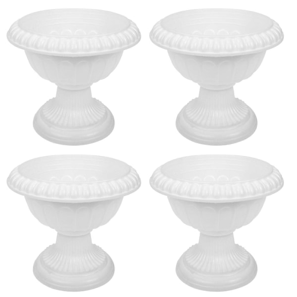 4 stk. Romerske blomsterpotter til bryllup, dekorative blomsterbeholdere til bryllupsvei, hjemmetilbehør[qb]