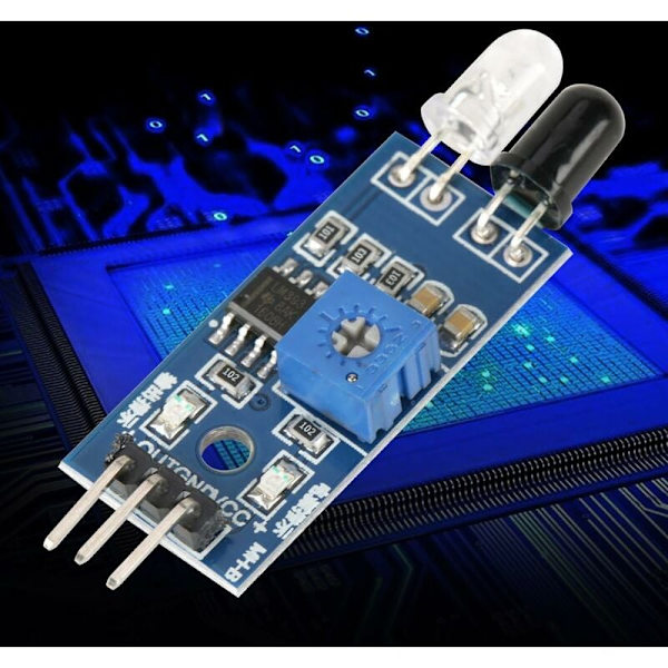 5-pack Anti-obstacle infraröd sensor modul för intelligent bilrobot, 2-30cm, justerbart avstånd