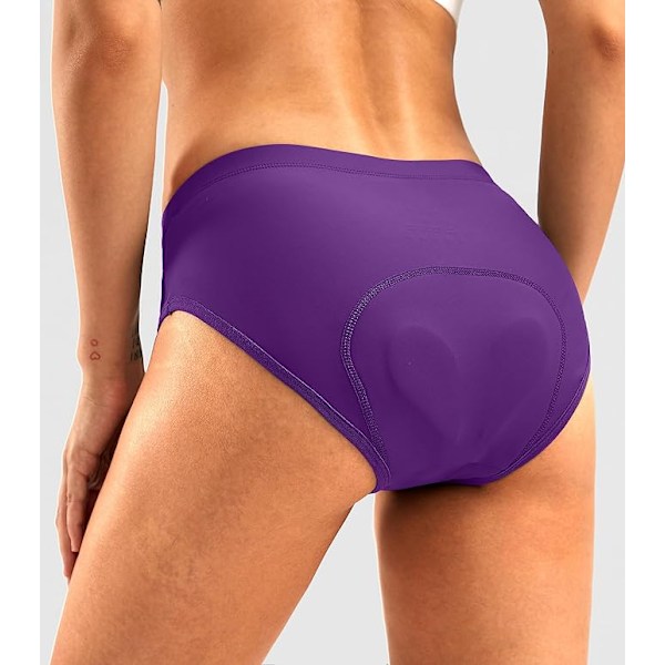 4D Polstret Sykkelundertøy for Kvinner Sykkel Sykkelshorts Sykkelbukser Lilla Purple S