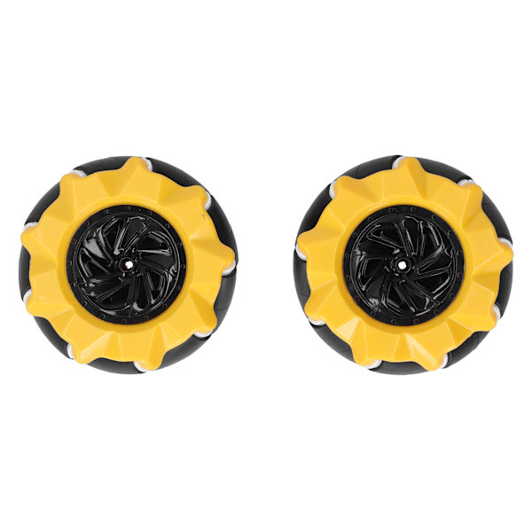 Mecanum-pyörä Omni-suuntainen älykäs robottiauton osat Tarvikkeet DIY-lelukomponentit 80mm (1 pari)
