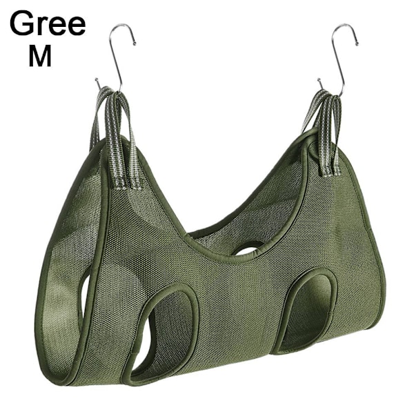 Pet Grooming Hammock Cat holding bag GREEN M - stock green