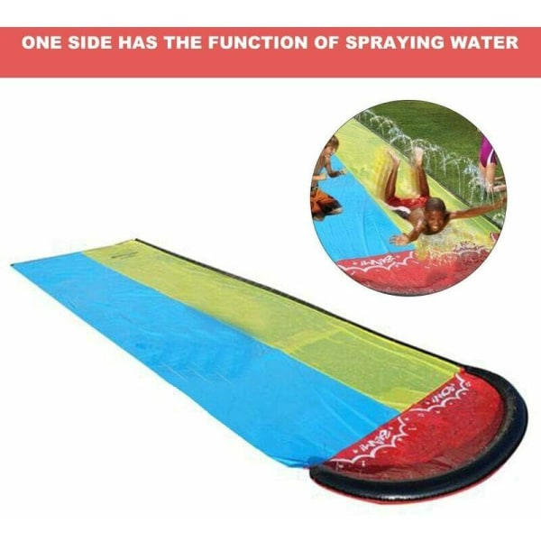 Vandrutchebane til børn med surfboard 4,8 x 1,4 m, Double Shark Wa