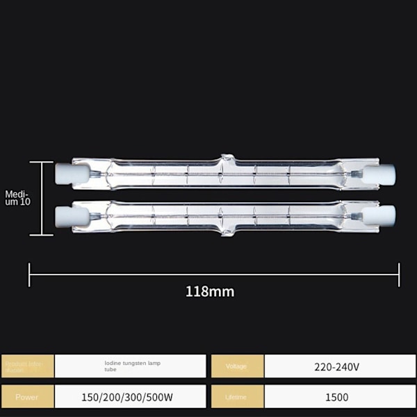 Dimbar lysrör 118mm