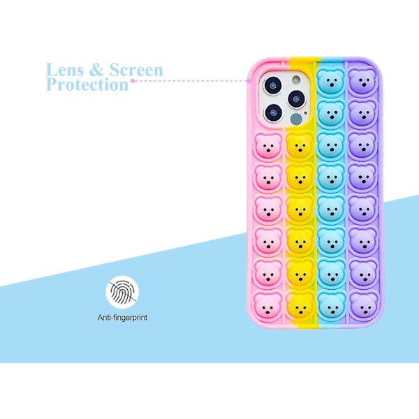 Pop It iPhone 7/8-fodral med fidget-leksaker