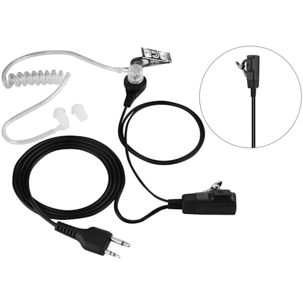 Transparent Tube Earpiece Earpiece Mic Heatset til Midland Walkie Talkie Radio Headset