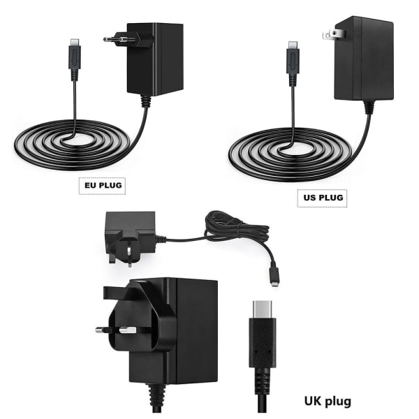 AC-adapterladdare för Nintendo Switch OLED EU-kontakt EU-kontakt EU-kontakt