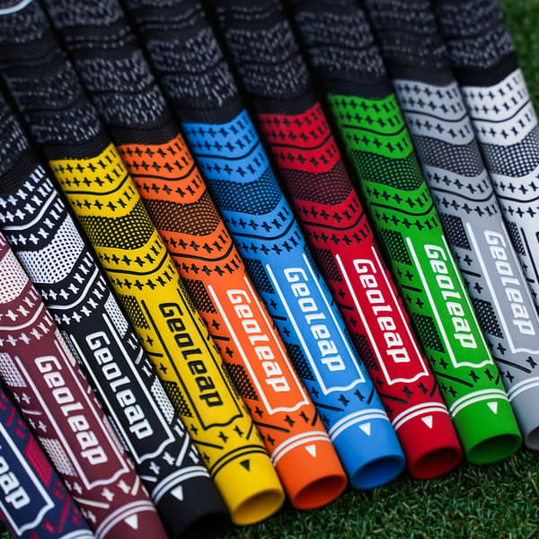 Allvädersgolfgrepp 10-pack Överlägsen kontroll Halkfri taktil känsla för män Standard Midsize Jumbo Mellanstorlek Gul