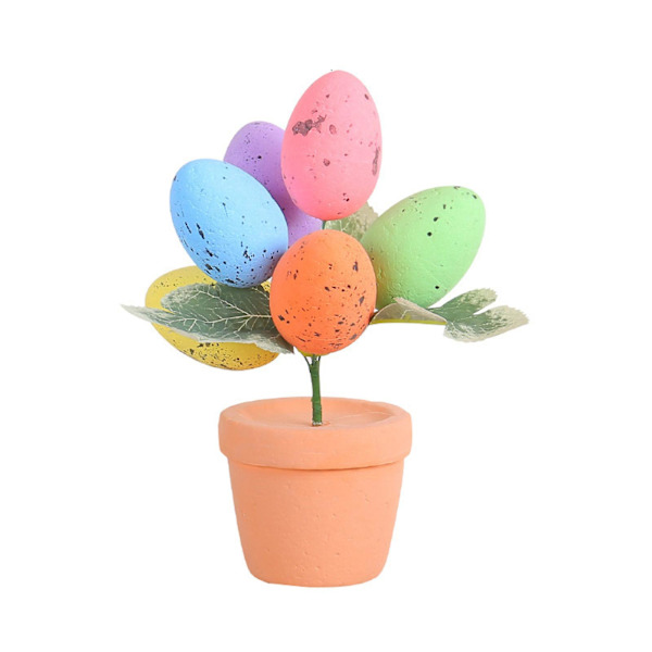 Påsk 17cm Påskägg Kruka Fläckar Ägg Blomkruka Utomhus Trädgård Påsk Dekoration AB170 B