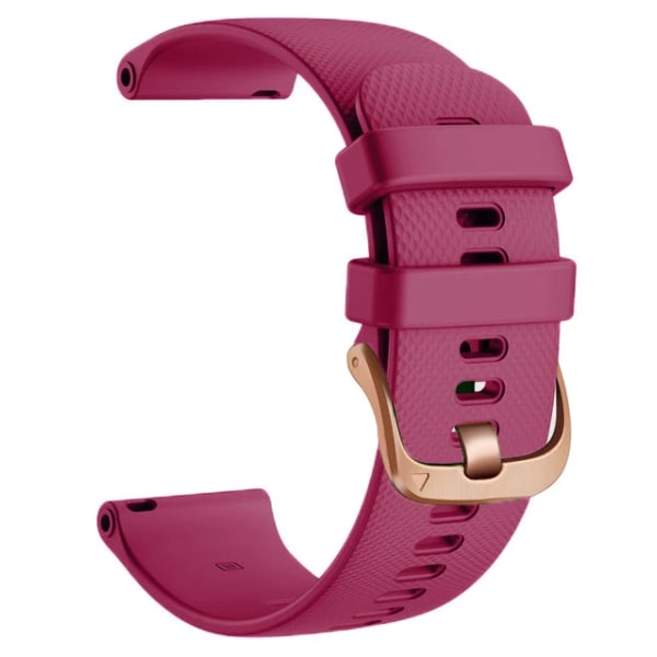 Læder Smart Watch Rem til HUAWEI WATCH GT 4 41mm/Garmin Venu 3S/Venu 2S Rem Guld Spænde 18mm Rem Armbånd Silikone Fuchs Silicone Fuchsia For Garmin Move 3S