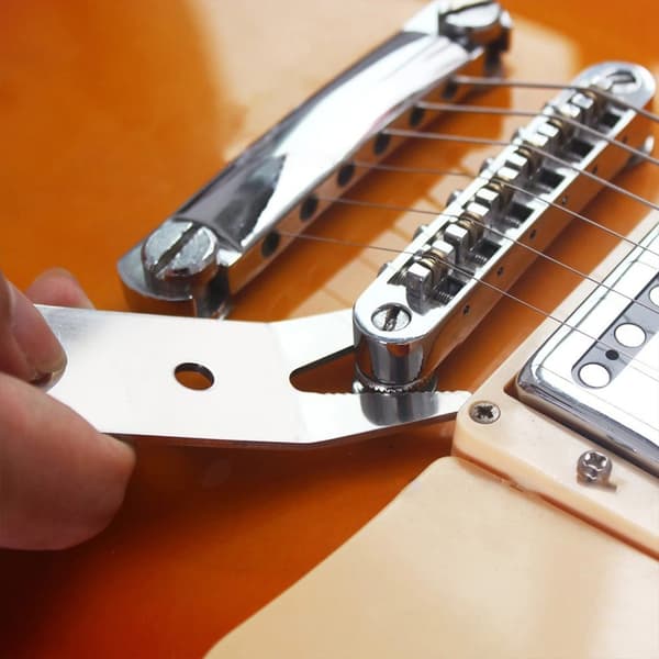 Multifunktionel guitar-knapper værktøj rustfrit stål guitar multi jack tuner bøsning til guitar bas mandolin