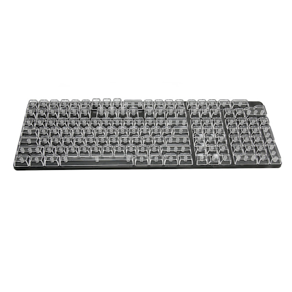Keycap-sæt 132 taster Høj transparent PC CBSA højde Mat ergonomisk DIY mekanisk tastatur udskiftningstast hvid