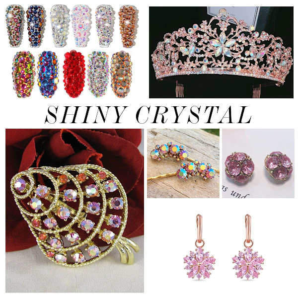 Kvalitets krystal rhinestones flatback negle