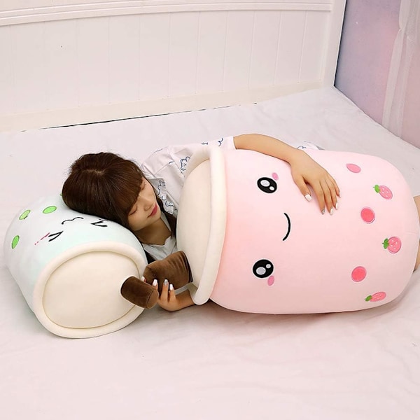 Søt Tegneserie Boba Melkete Plush Dukke, Giant Boba Bubble Plush Stuffet Teekopp Pute Gaveleker - Kaffe Coffee 35cm