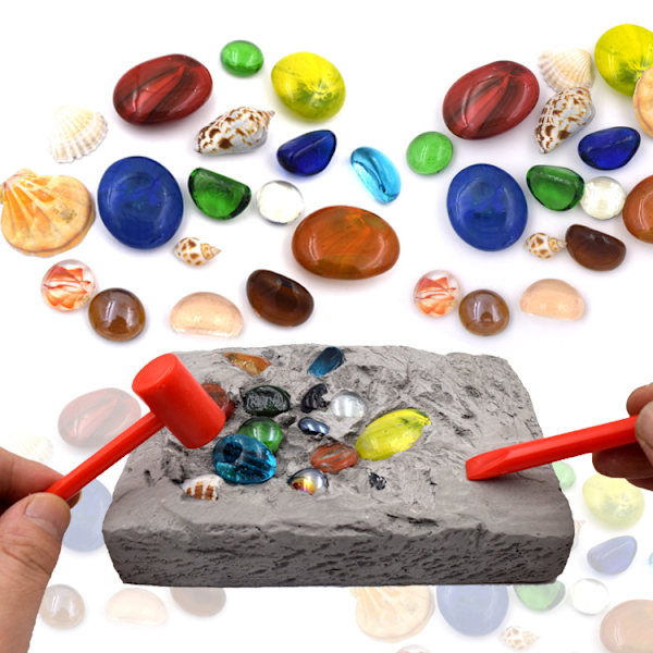 Julegave skatteutgraving skatt barnas leker blindboks DIY arkeologisk utgraving dinosaur[qb]