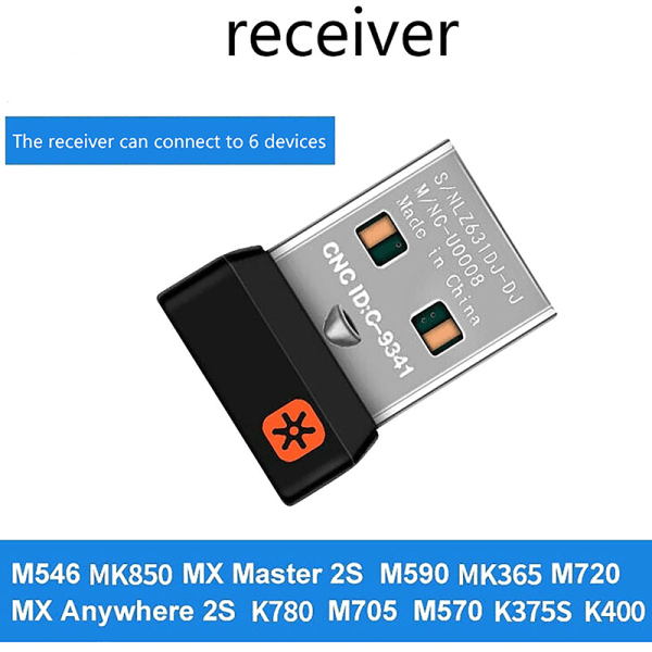 Trådløs Dongle-mottaker Unifying USB-adapter for Logitech 2