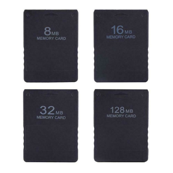 Hukommelseskort til PlayStation 2 til PS2 8/16/32/64/128/256MB. blackA 8MB