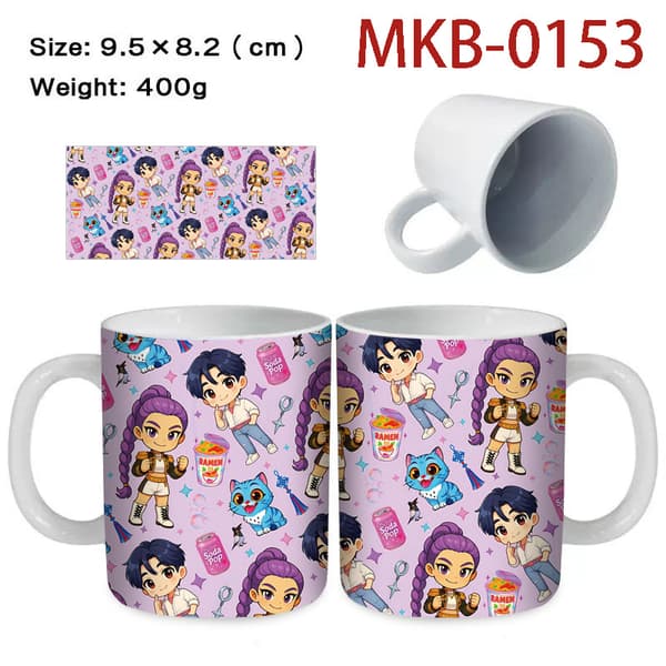 Kpop Demon Hunters Keramisk Mugg Söt Idol Fan Kopp 350ml Kaffemugg Present Samlarobjekt*-2* -2