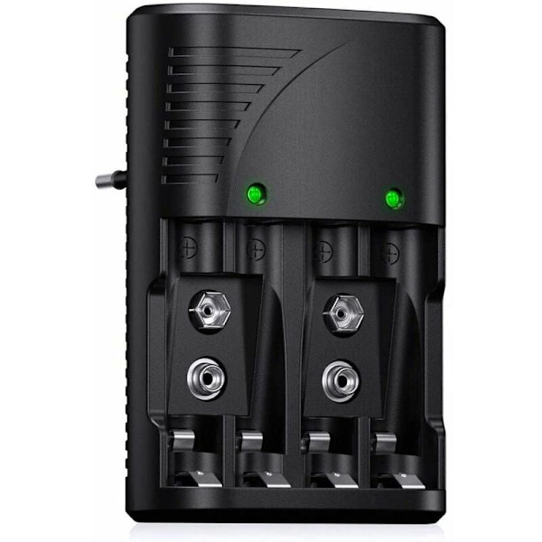 Multifunktionel batterioplader nr. 5 nr. 7, 9V, 1,2V genopladeligt batteri, nr. 5, nr. 7, ni volt genopladelig batterioplader