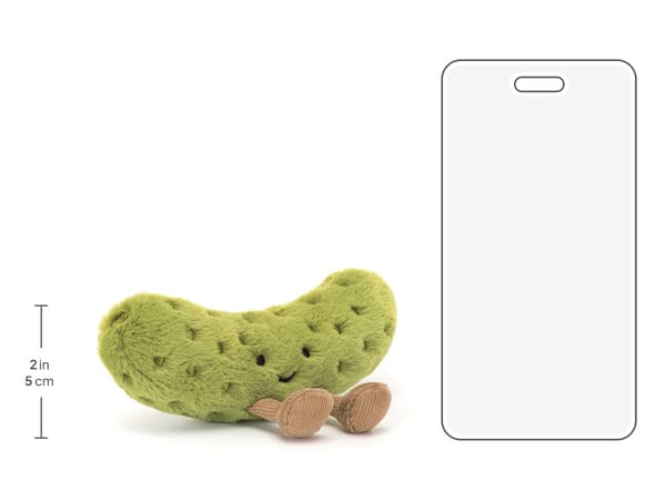 Jellycat 12 cm Amuseables Pickle plysjleketøy (bt)