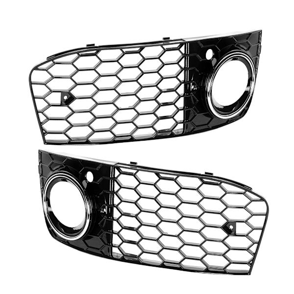 Dimljusskydd Lamphållare Nätgrill Passar Audi A4 B8 2009-2011 (Förkromad)