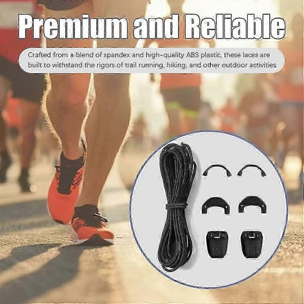 INF Salomon Quicklace snørebånd Black M