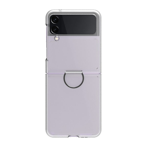 TG Samsung Galaxy Z Flip 3 - Praktiskt tunt skal med ringhållare Transparent