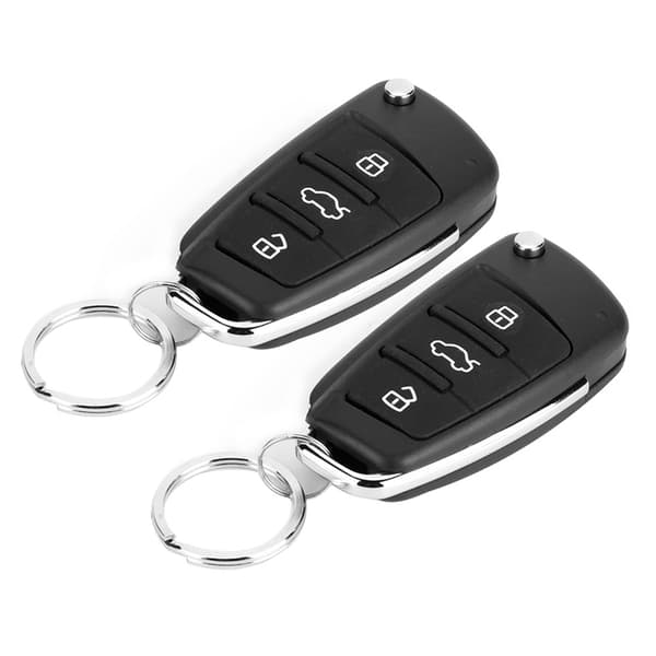 Universell bil larmsystem 3 knappar Keyless centrallåssystem Fjärrkontroll kit Svart