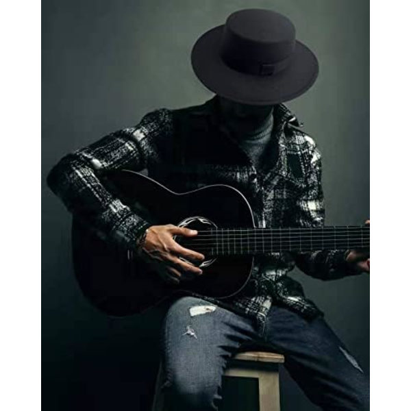 Fedora-hat til mænd, Filthat til kvinder, Bredskygget Panama-hat, Unisex