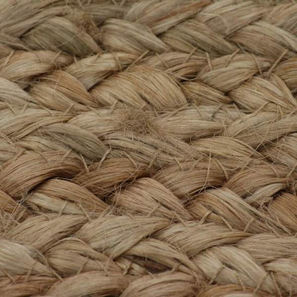 Punottu Jute-matto 90cm Pyöreä - Beige - Koti ja Puutarha