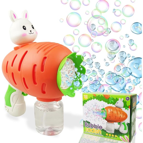 Påskkanin-Bubbelpistol Automatisk Bubbelblåsare Leksak för Barn Flickor Pojkar