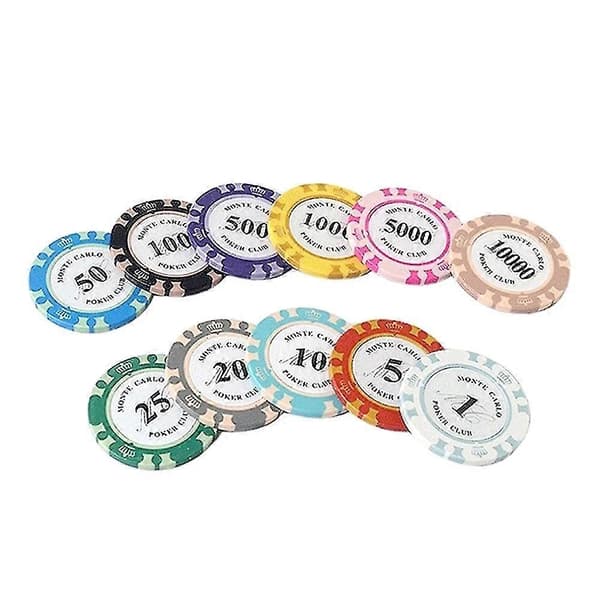 Pokerchip Mahjong Texas Hold'em Pokerchip High End Spelkort Kasinotillbehör-jc{h} Face Value 2000