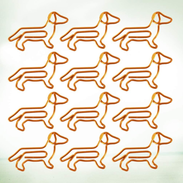 50 st Dachshund pappersklämmor tecknade pappersklämmor Kreativa specialformade söta pappersklämmor