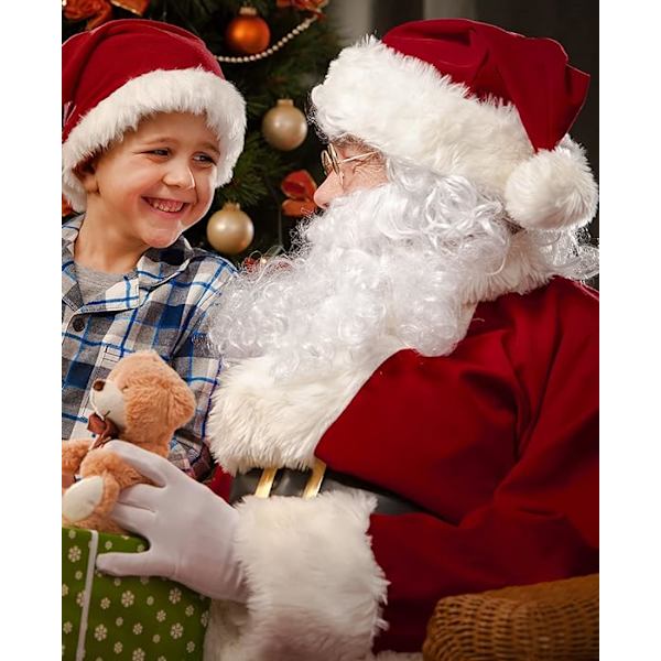 1 XXL Jultomtekostym Jultomtekostym Vuxen Män Jultomtekostym För Män Kvinnor Jultomtekläder