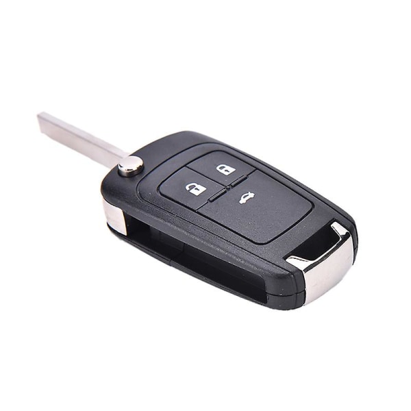 Lip Folding 3 Button Flip Remote Key Shell Case Cover Fob For Chevrolet Cruze DB