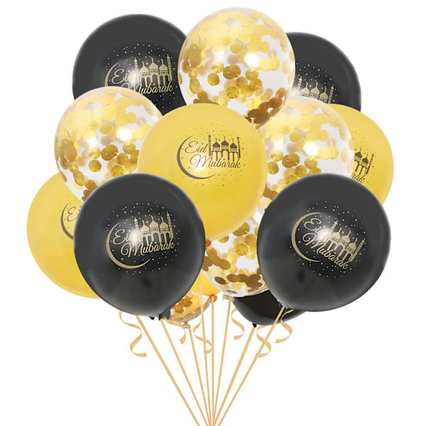 Eid Mubarak ballonger klistremerker Vakre ballonger Ramadan dekorasjon for hjemmefestdekorasjoner