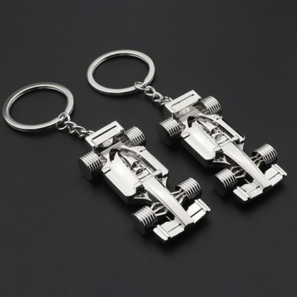 Mote Mini Formel 1 Racing Bil Styling Pendel Nøkkelring For