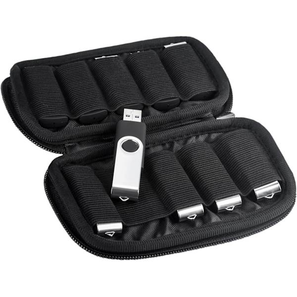 USB-minneskort förvaringsväska Elektroniska tillbehör Organizer för USB-minneskort/Pendrive/Gig Drive/