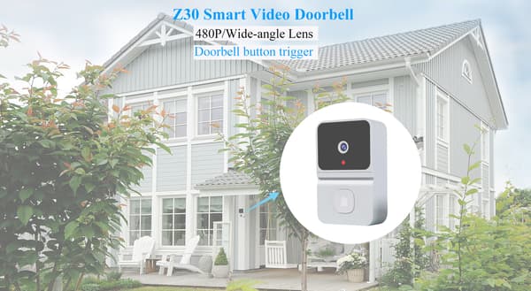 Z30 smart trådlös dörrklocka hem smart kattöga wifi dörrklocka hem