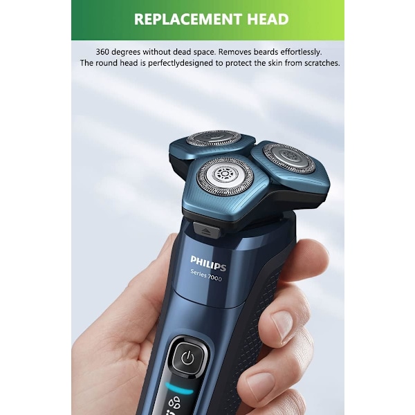 7000 udskiftningshoved, Philips One Blade elektrisk shaver serie 7000 5000 Triple våd og tør shaver til mænd shaverhoved tilbehør