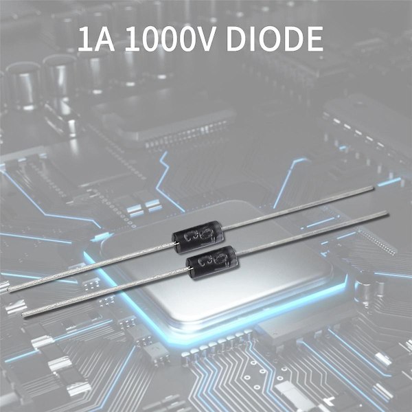 100 kpl tasasuuntaajadiodia 1N4007 IN4007 DO-41 1A 1000V