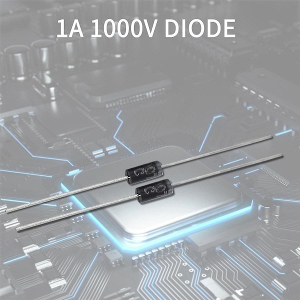 100 stk ensretterdioder 1N4007 IN4007 DO-41 1A 1000V