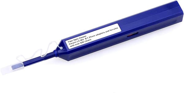 One-Click Fiber Optic Cleaner Connector End-Face Cleaner Pen til LC/MU-stik (Blå)