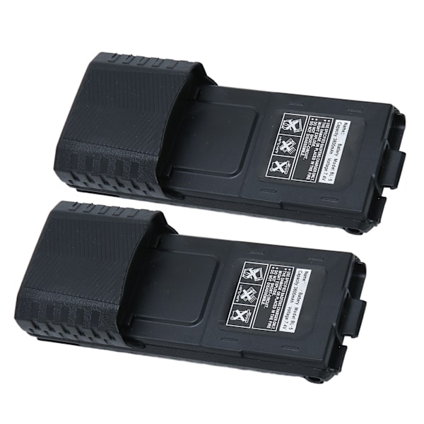 2 stk. Walkie Talkie Li Ion batteri 3800mAh erstatningsbatteri til 2-vejs radio til BAOFENG BF UV5R 5RA 5RB 5RC 5RD 5RO 5RE