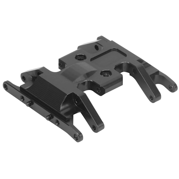 Aluminiumlegering RC Gearbox Brakett Chassis Base Plate Holder for Axial SCX24 90081 1/24 RC Bil Svart.