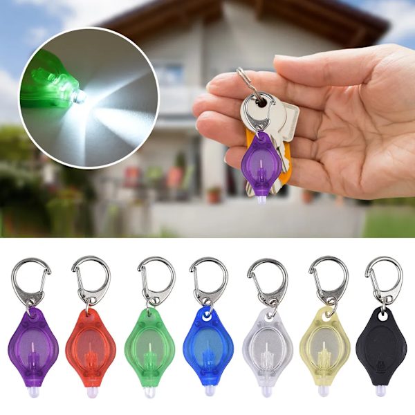 10 kappaleen taskulamppu avaimenperällä, mini LED-taskulamppu avaimenperällä, hätätilanteisiin sopiva kirkas taskulamppu, retkeilyvalo, reppuvalo ulkokäyttöön