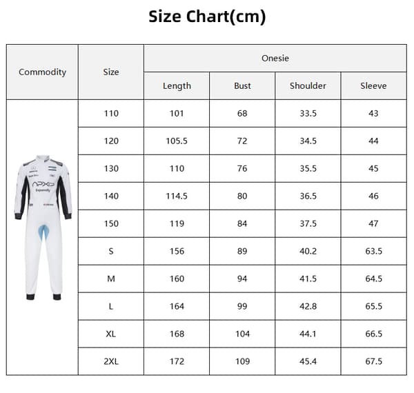 Racing Driver Kostym Overall – Cosplay Racingdräkt Outfit**140 barnkod 140 children's code